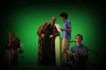 Director, Sepehr Dehpour, talking to Morgan Sheppard, King, and Braeden Marcott, Priest
